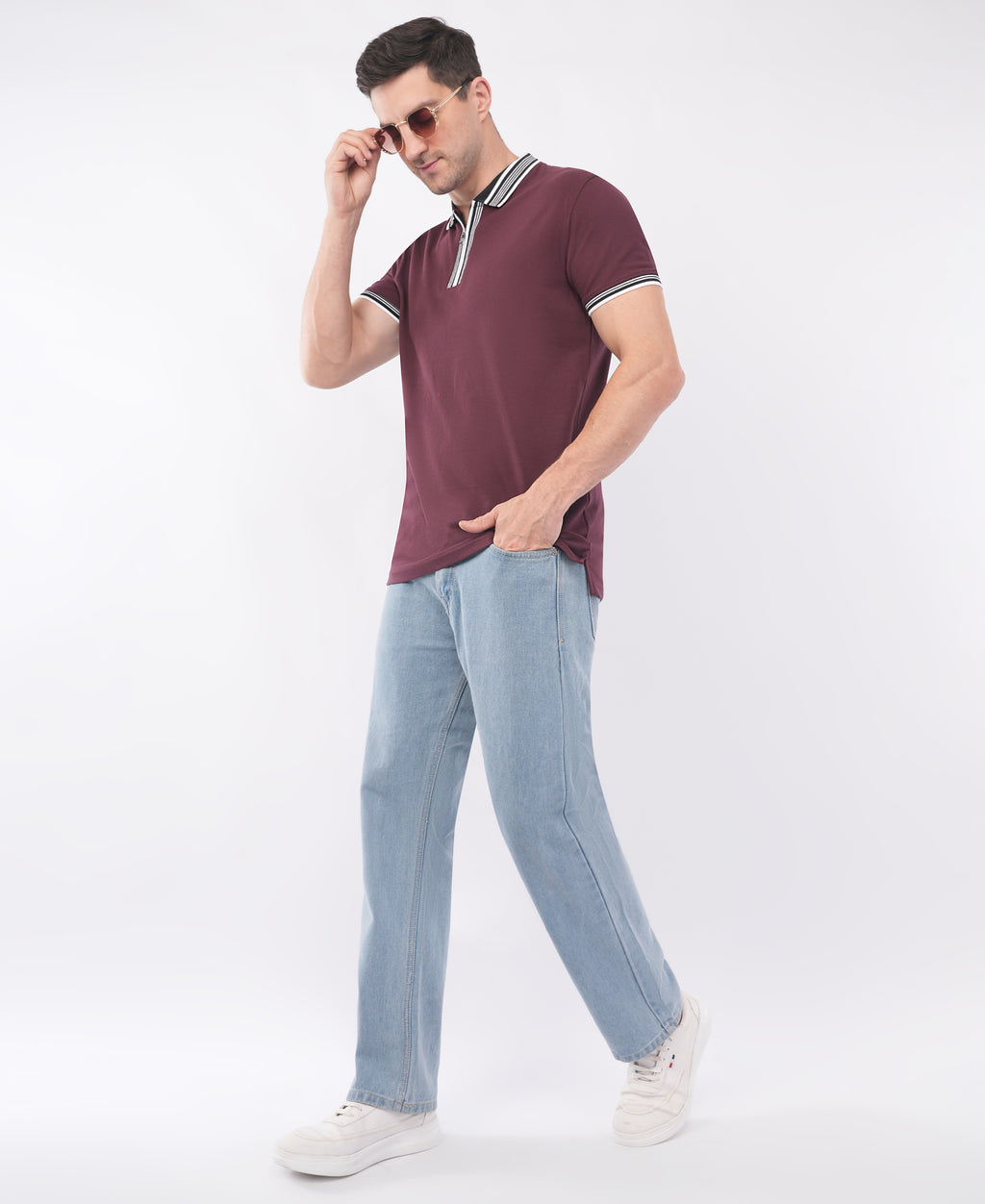 Maroon Polo T shirt