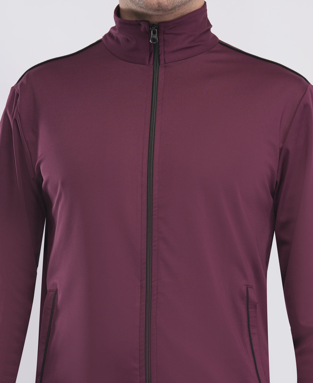Men's Maroon Athletic Tracksuit