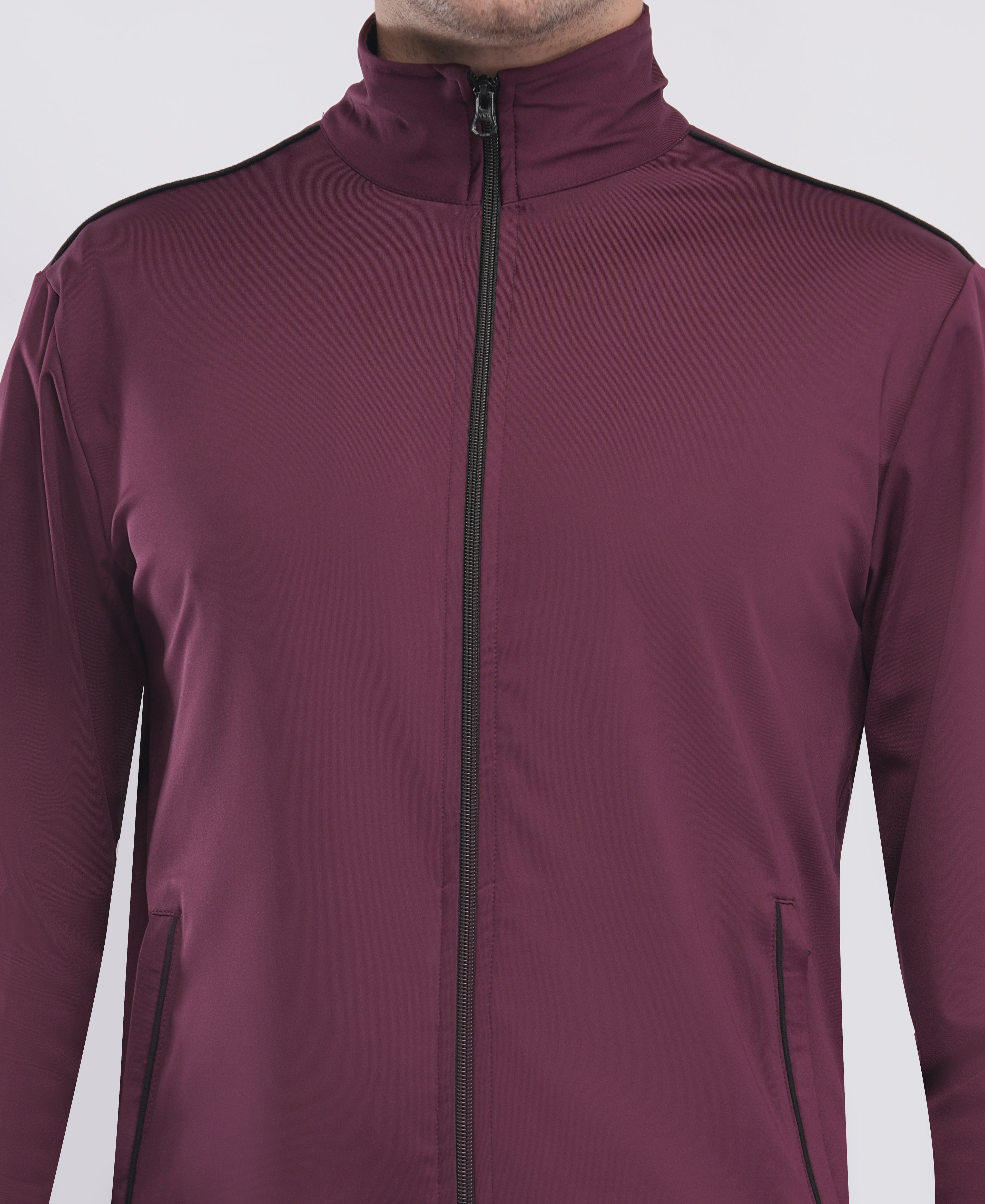 Men's Maroon Athletic Tracksuit