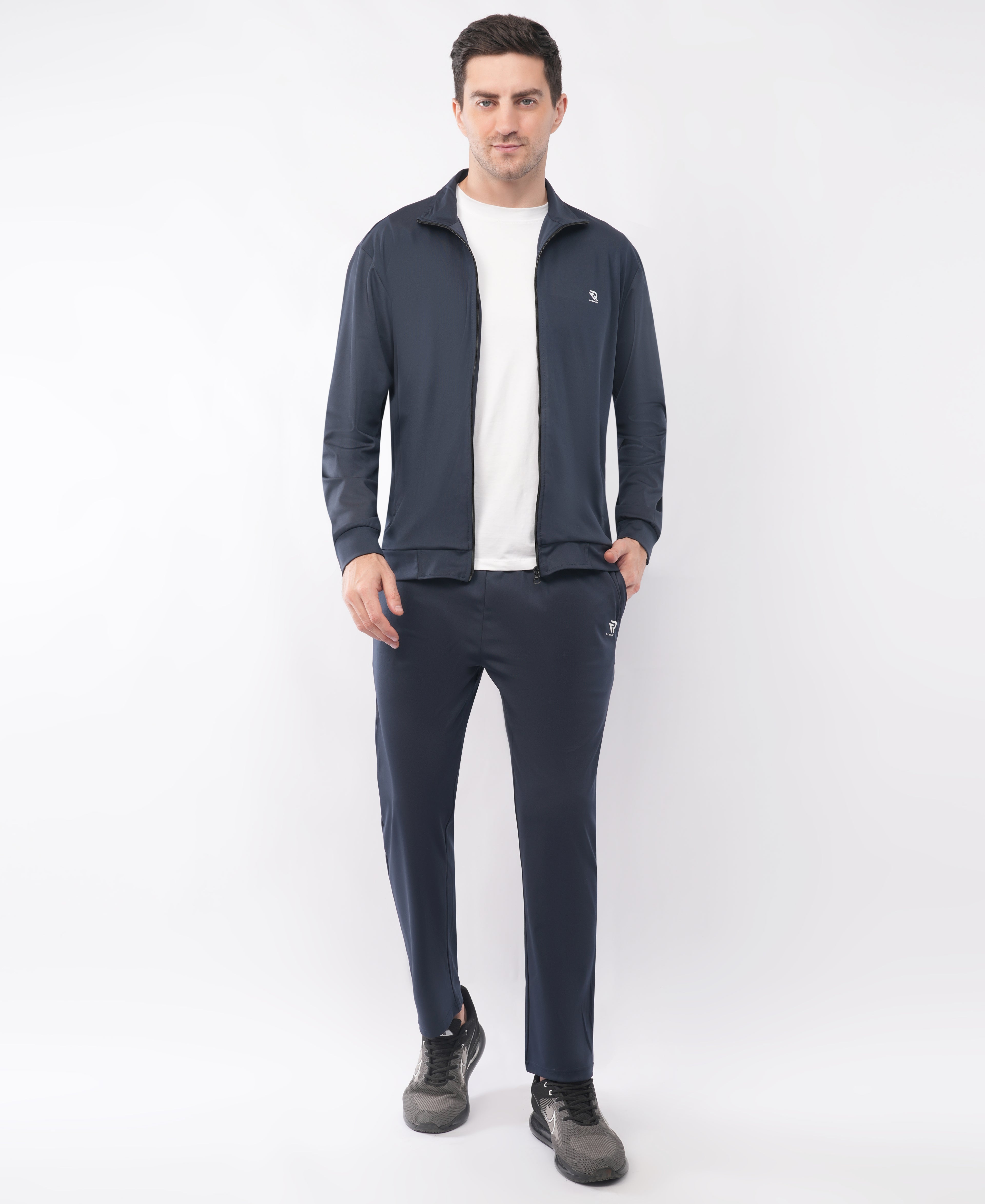 Men's Navy Athletic Tracksuit