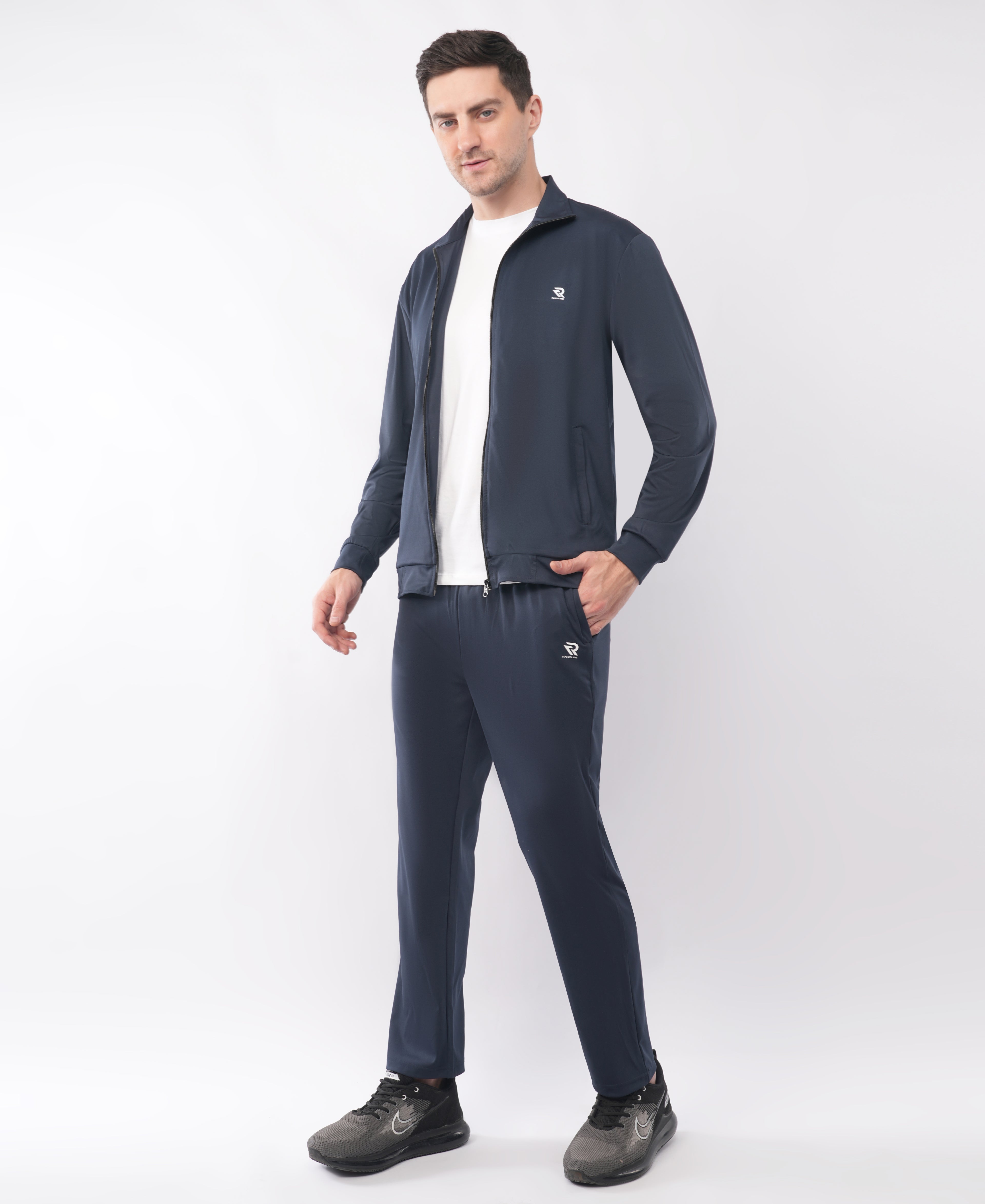Men's Navy Athletic Tracksuit