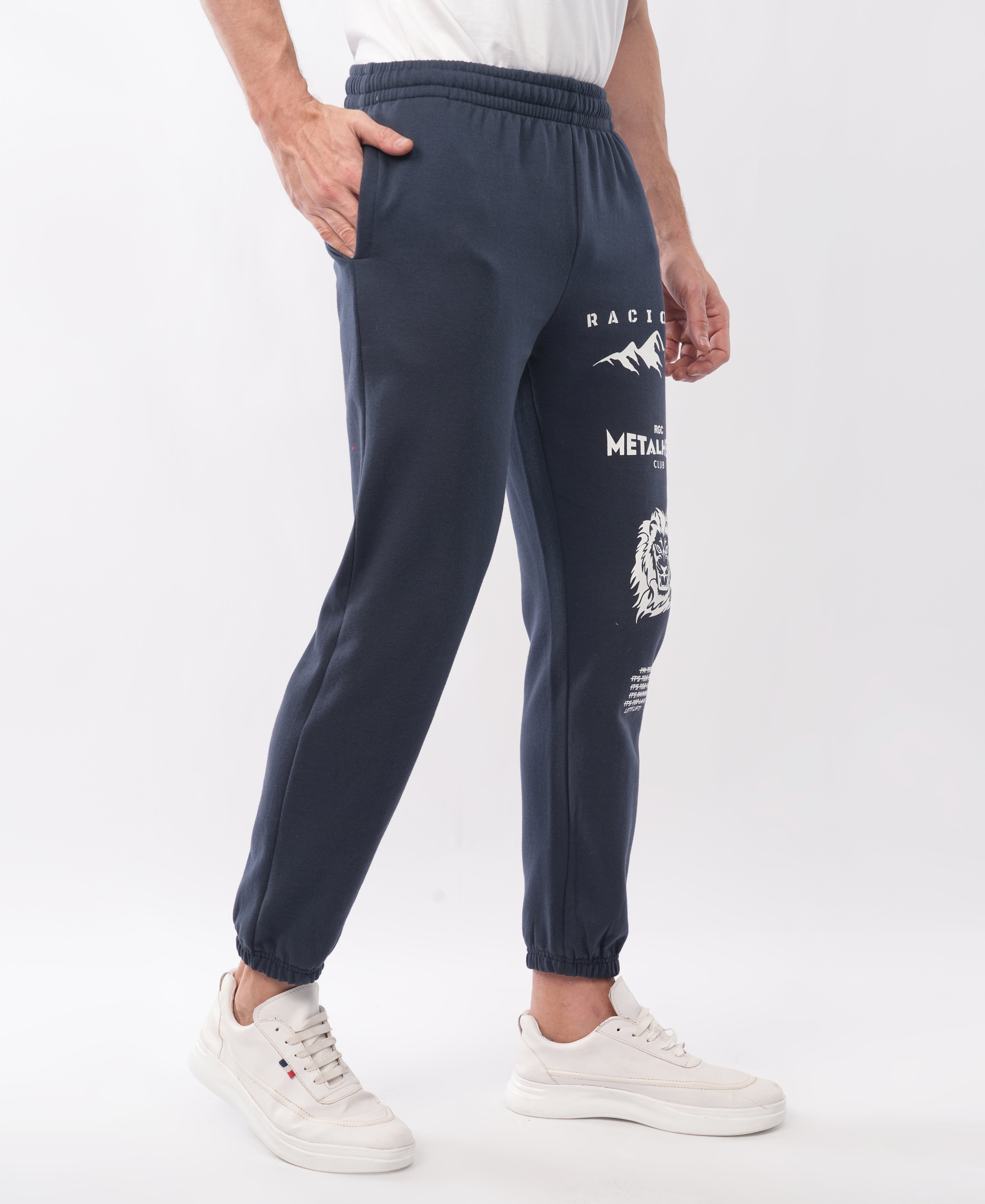 Navy Blue Graphic Jogger Pant