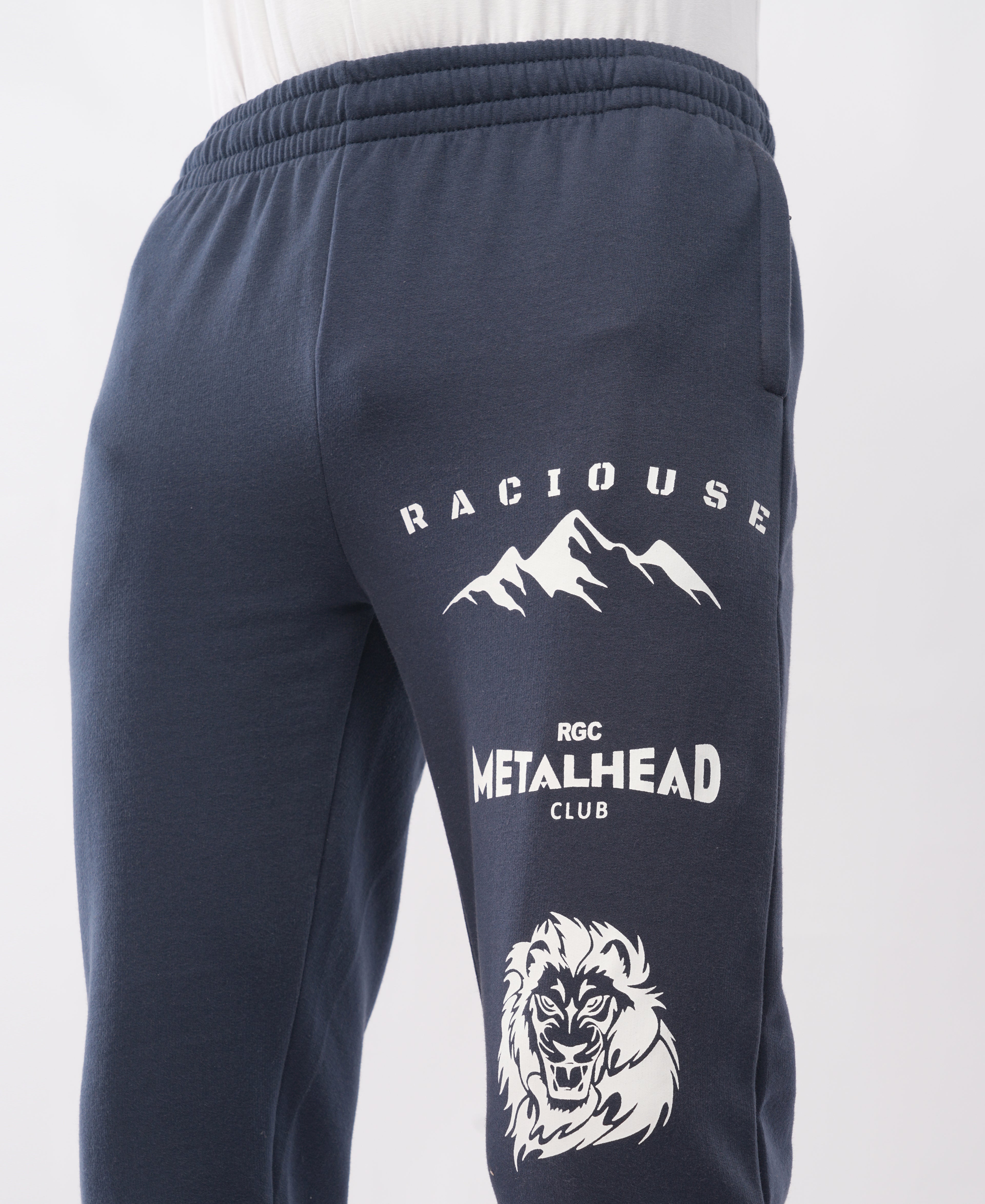 Navy Blue Graphic Jogger Pant