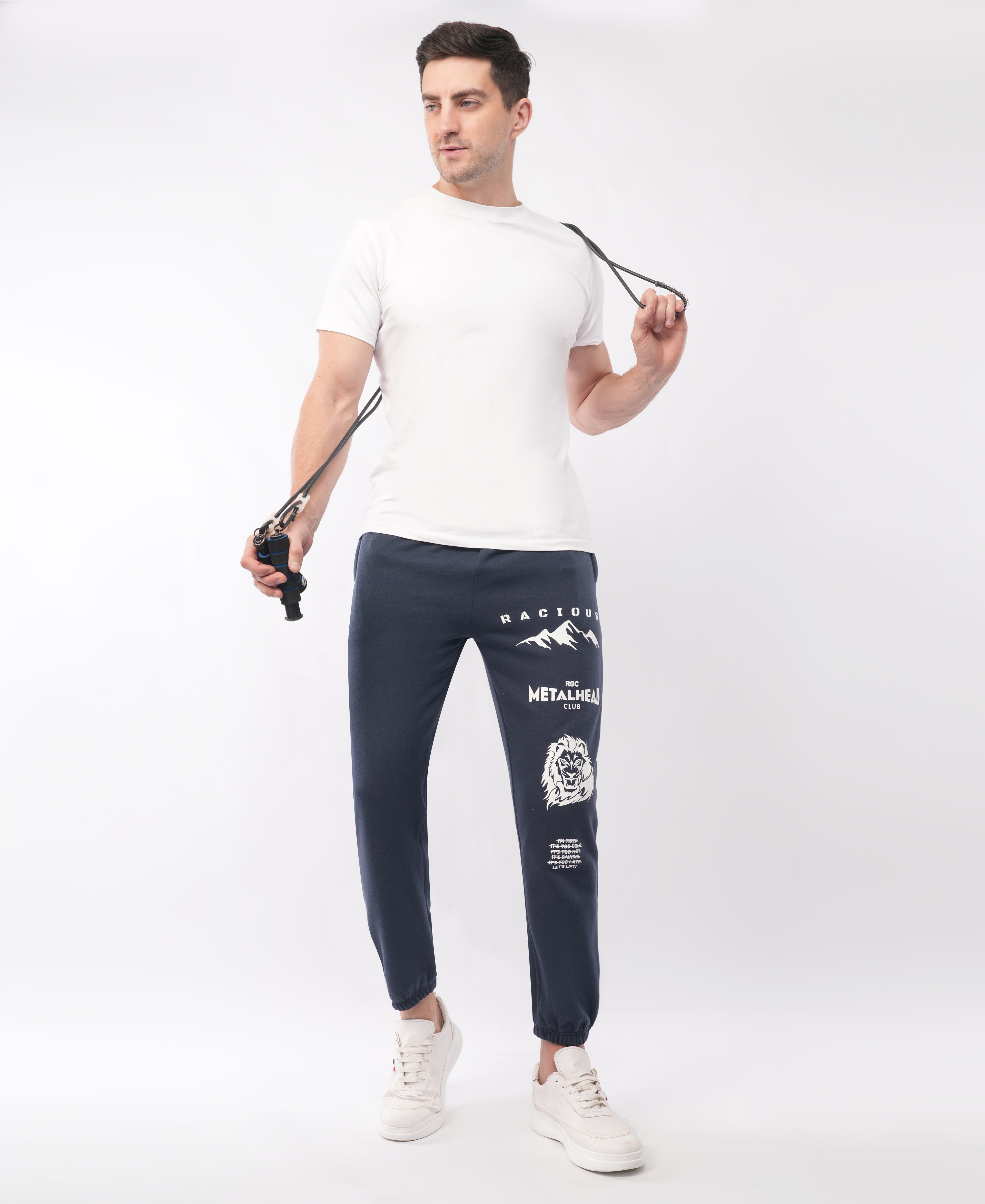 Navy Blue Graphic Jogger Pant