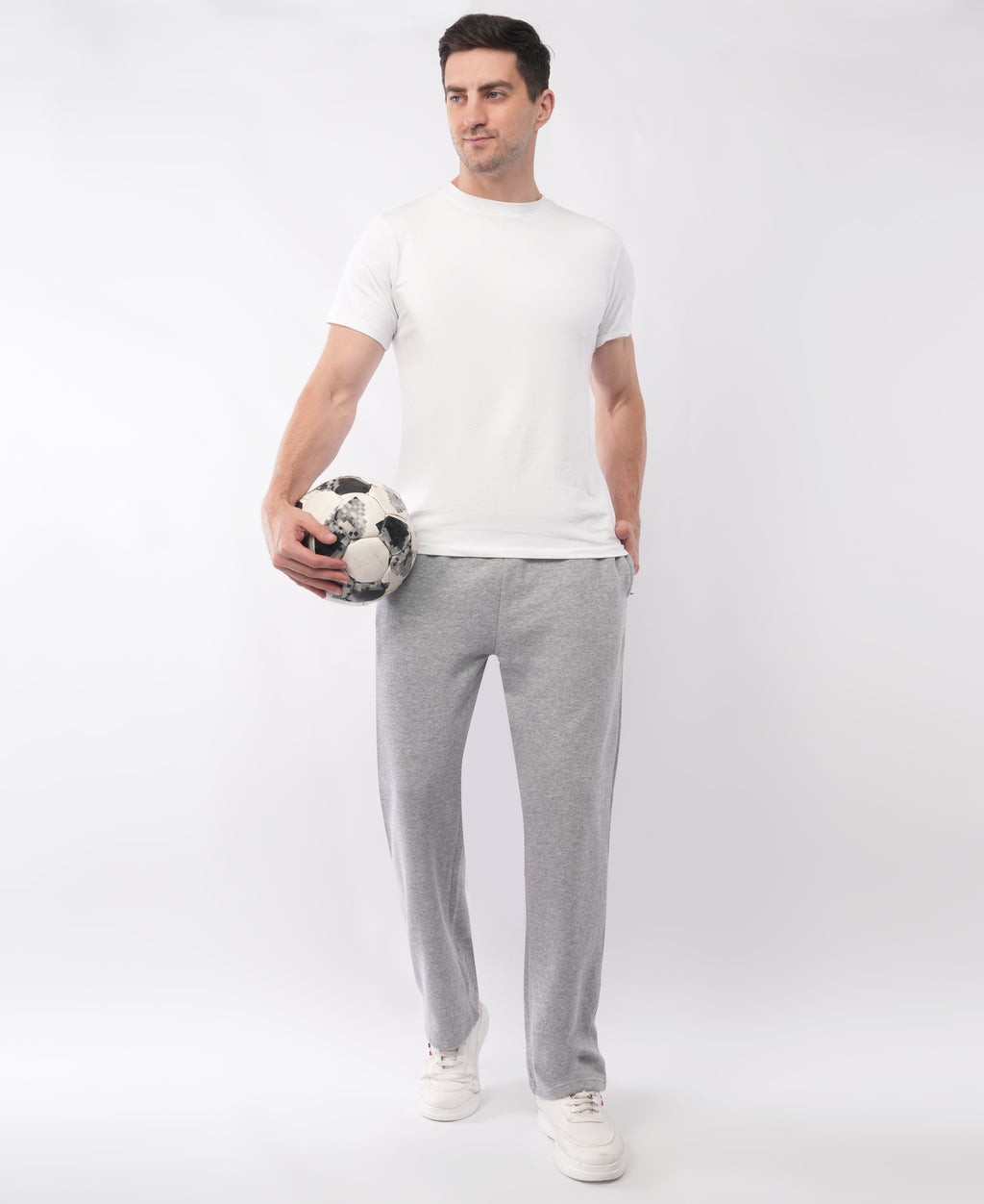 Grey Melange Jogger Pant