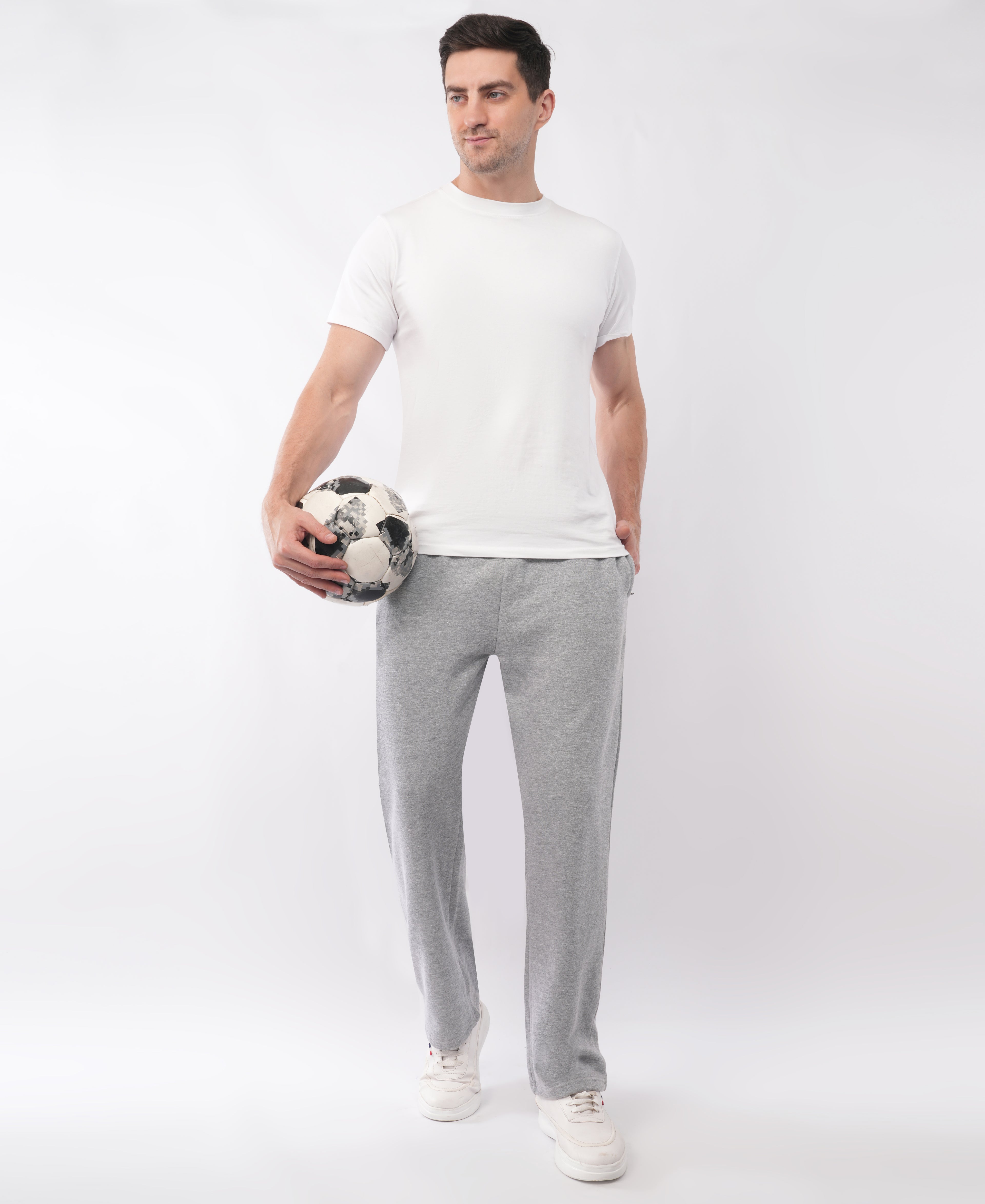 Grey Melange Jogger Pant