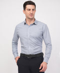 Classic Blue and White Gingham Check Formal Shirt
