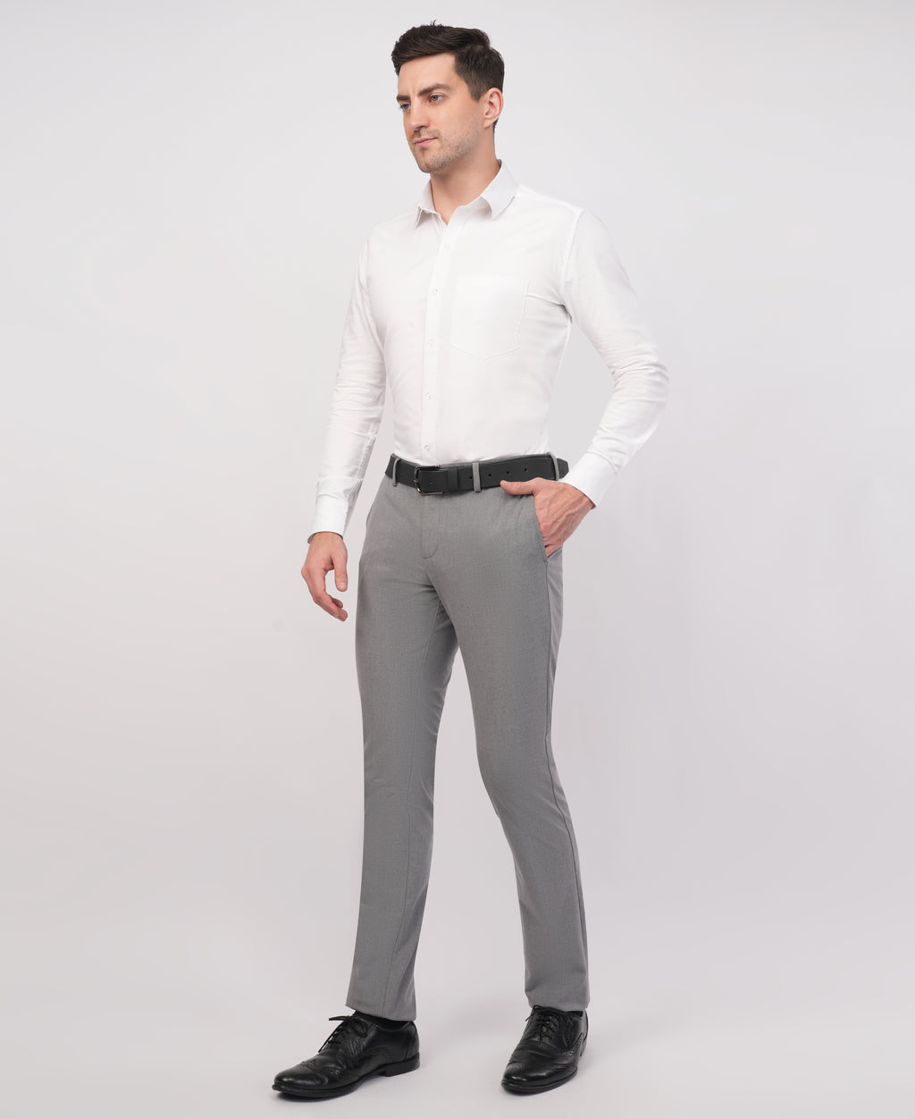 Solid White Formal Shirt
