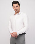 Solid White Formal Shirt