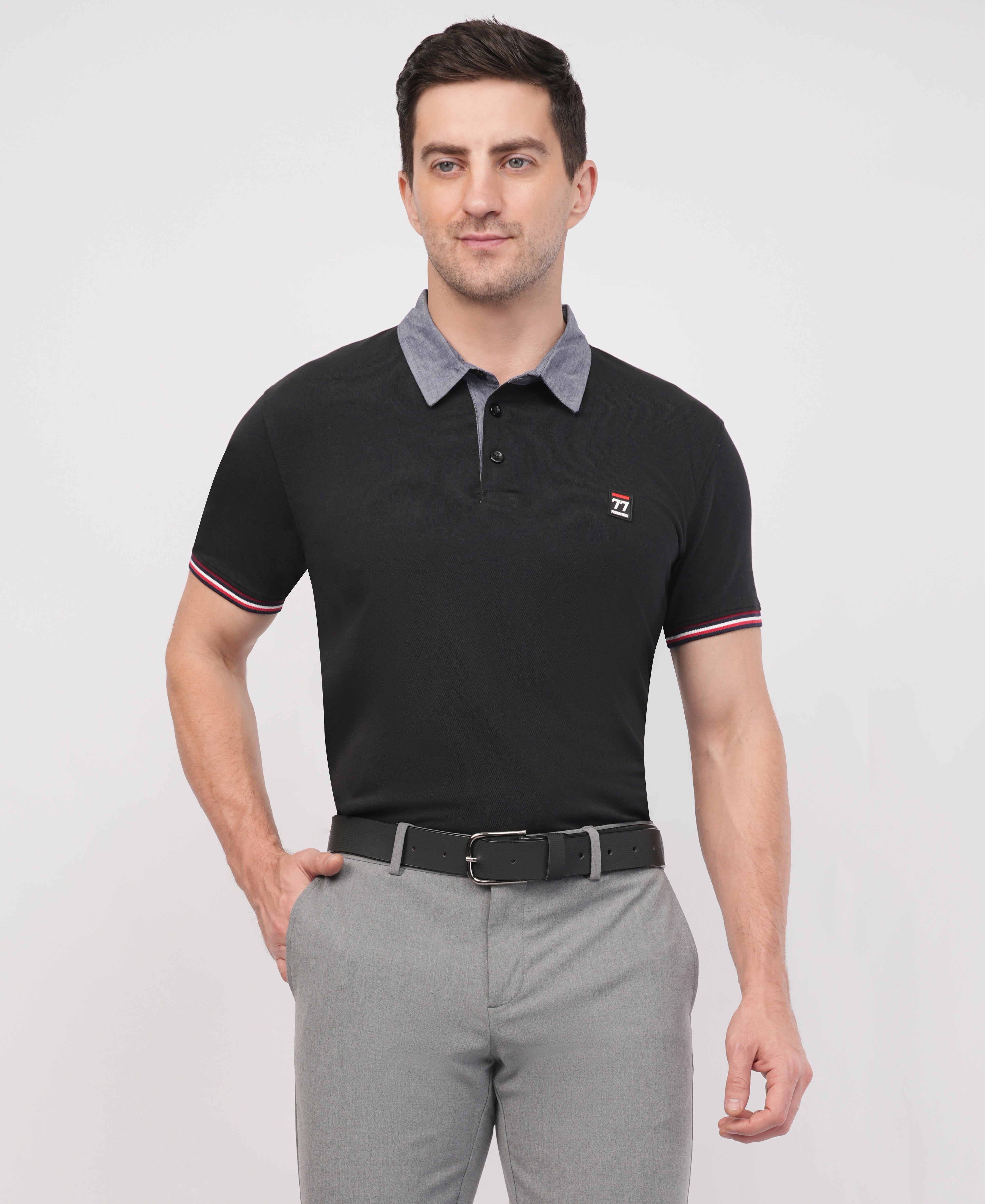 Black Polo T shirt