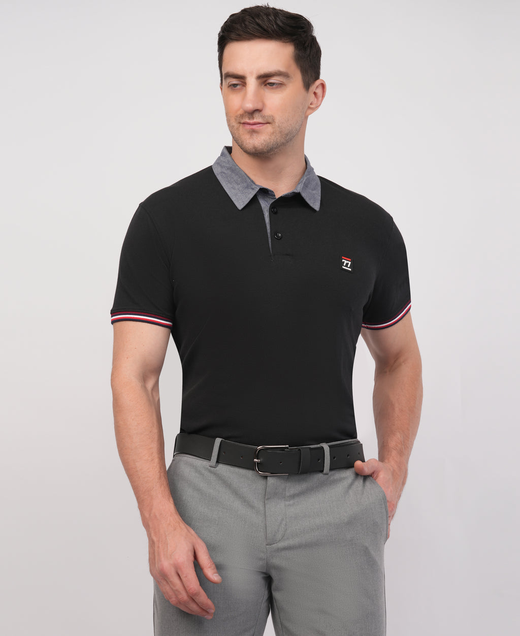Black Polo T shirt