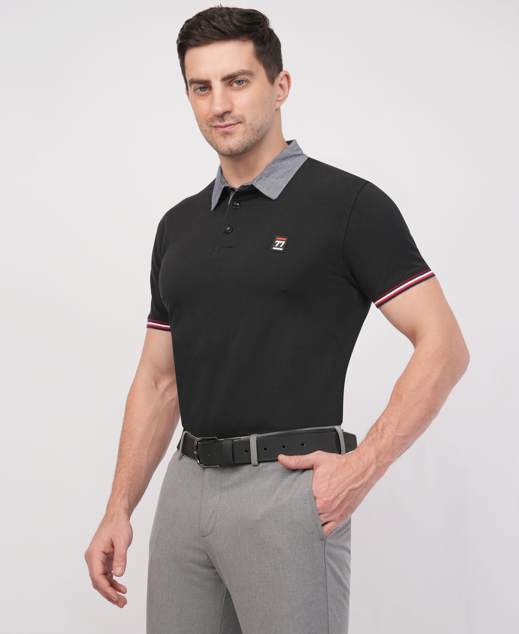 Black Polo T shirt
