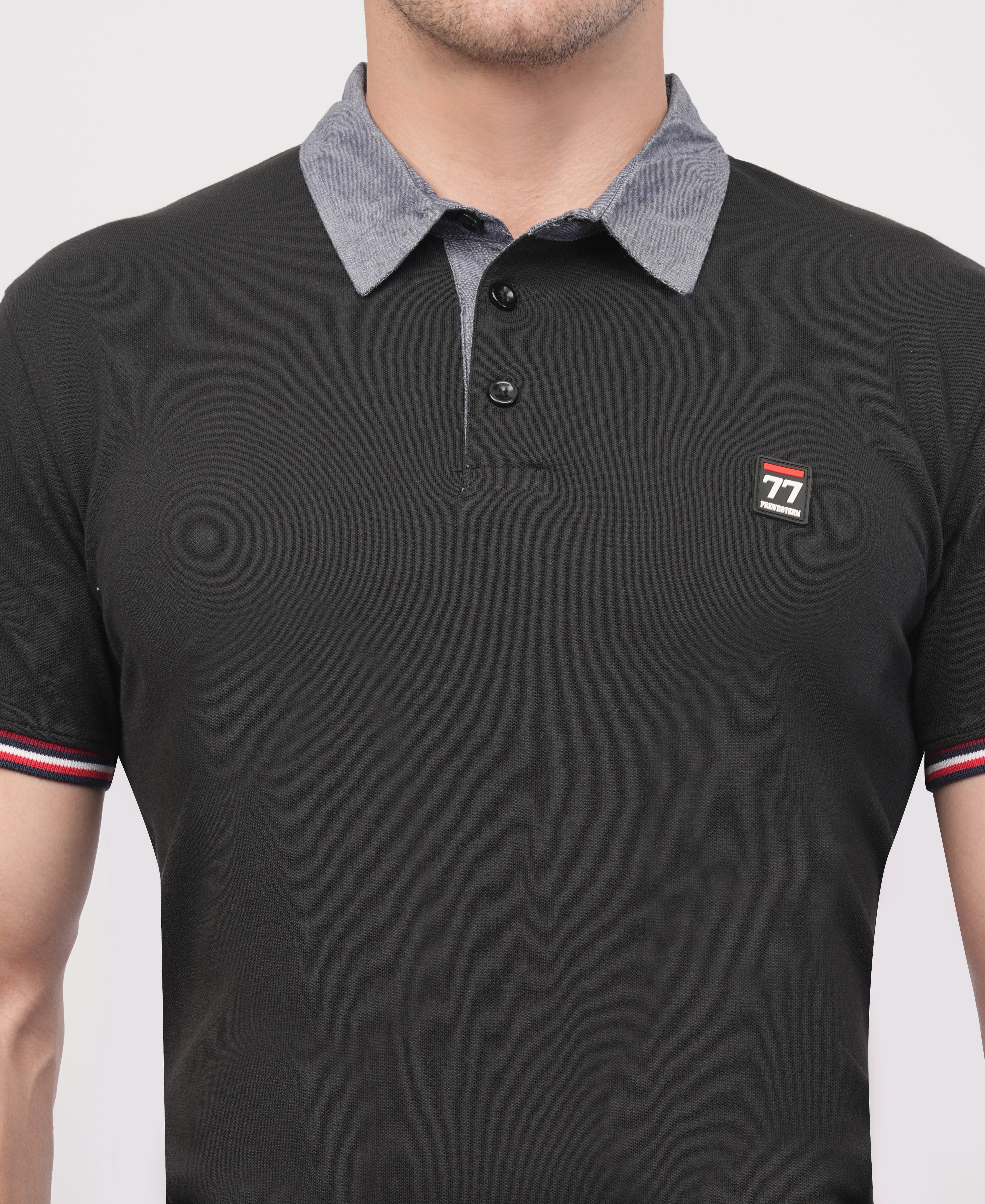 Black Polo T shirt
