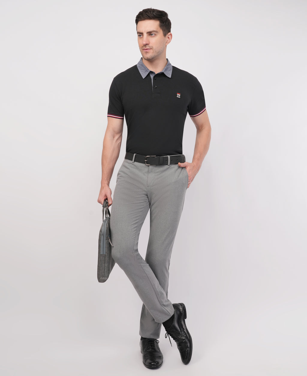 Black Polo T shirt
