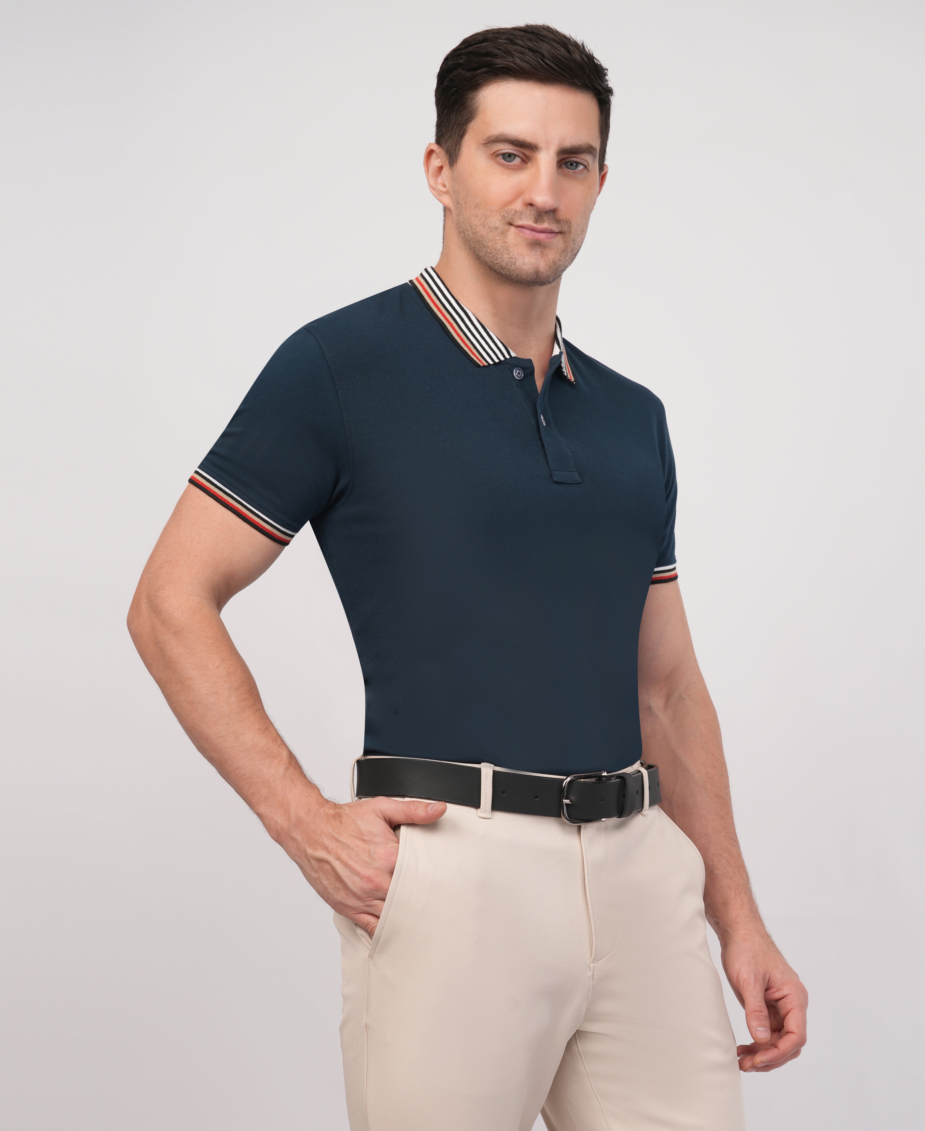 Navy Polo T shirt
