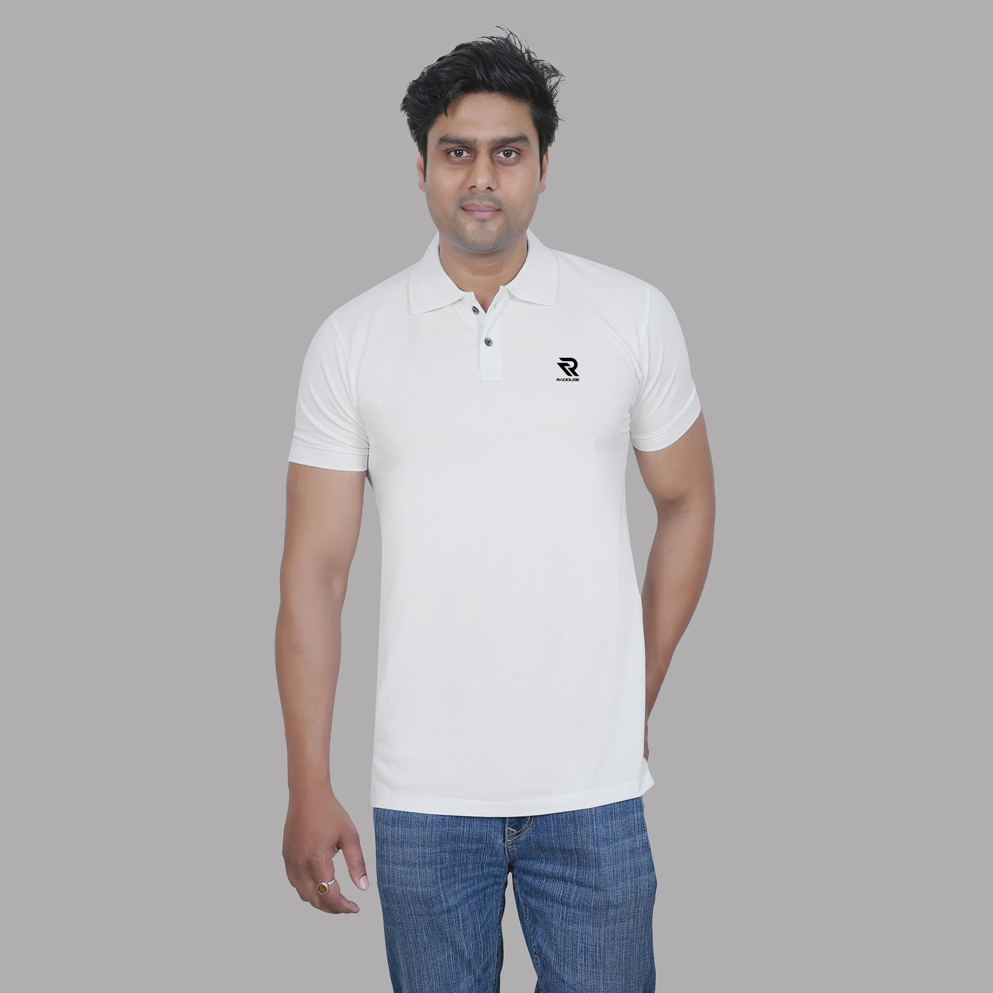 White Signature Polo T-shirt