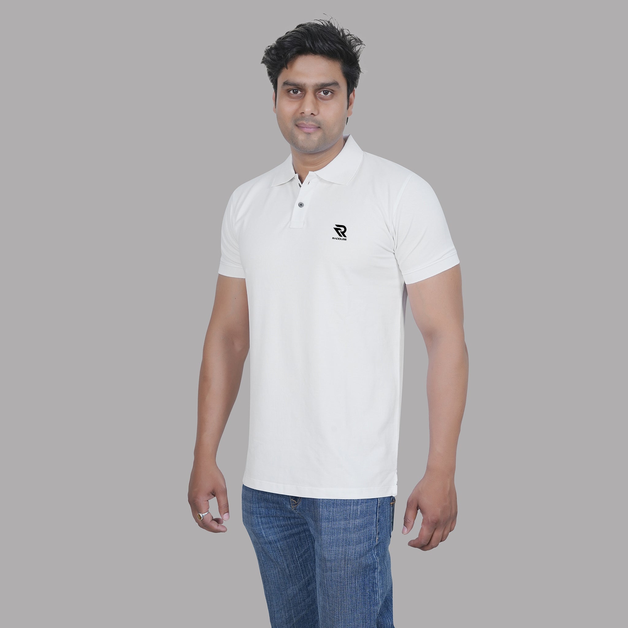 White Signature Polo T-shirt