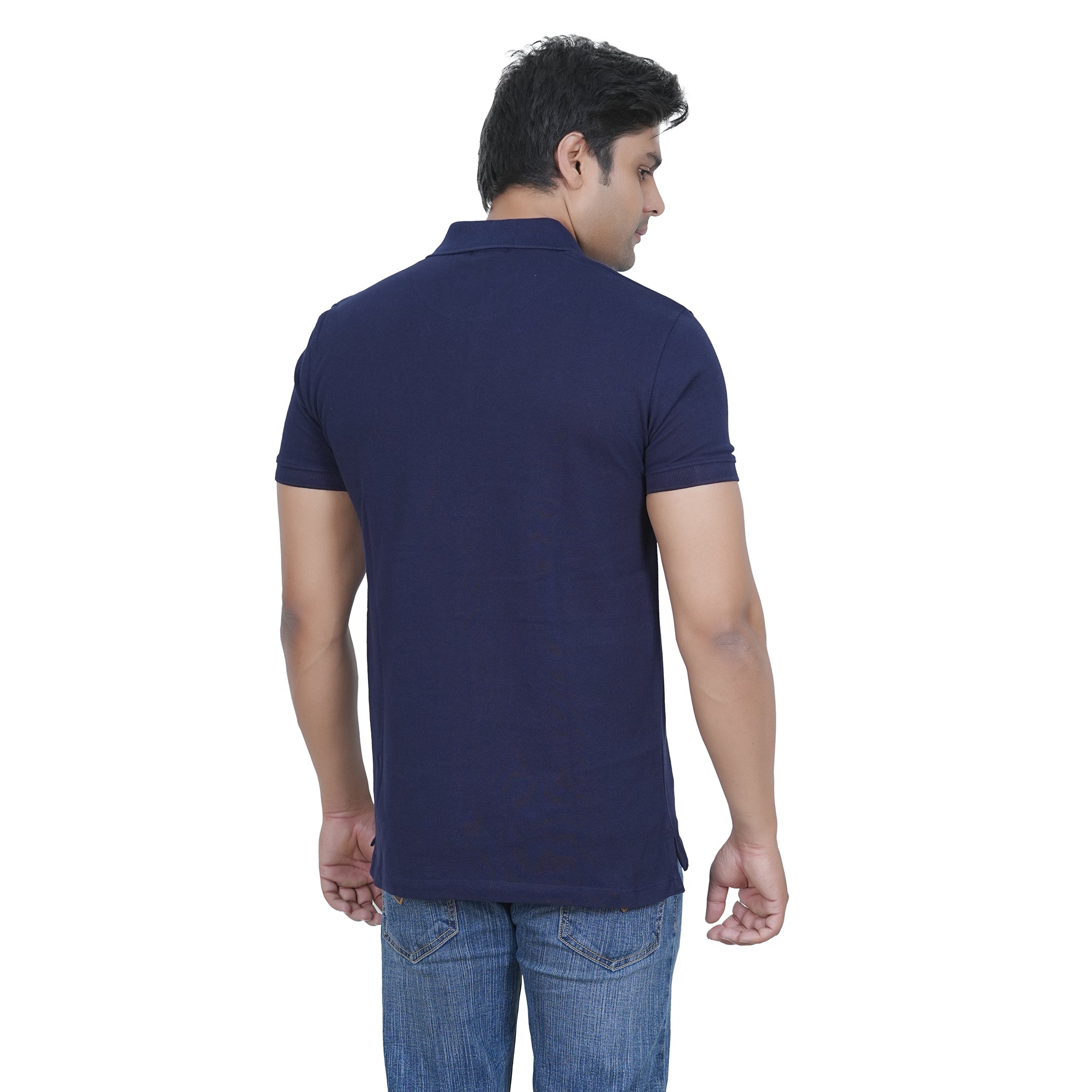 Solid Navy Blue Polo - Everyday Elegance