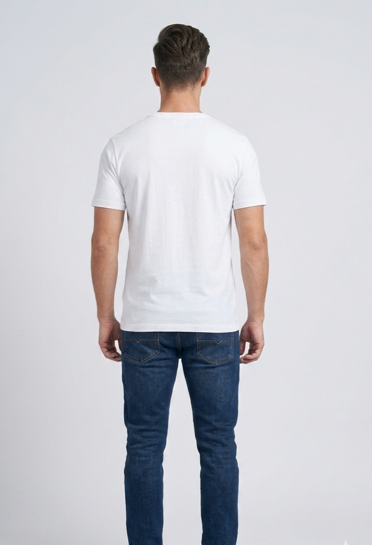 Raciouse's Printed White Tshirt