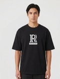 Raciouse's black oversize printed tshirt