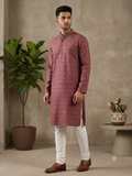 Men's All-Over Printed Ethnic Kurta & Pyjama Set
