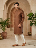 Premium Printed Ethnic Kurta & Pyjama Set for Men