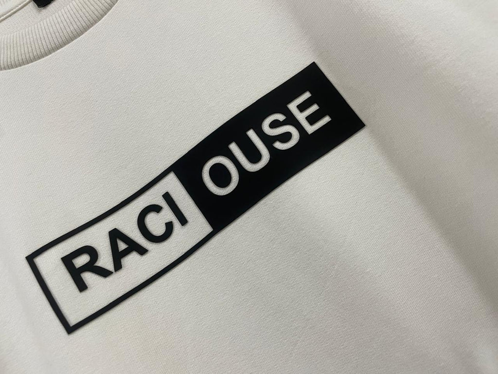 Raciouse's printed white Oversize t-shirt