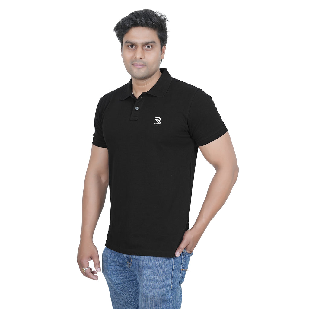 All Black Classic Polo T-shirt