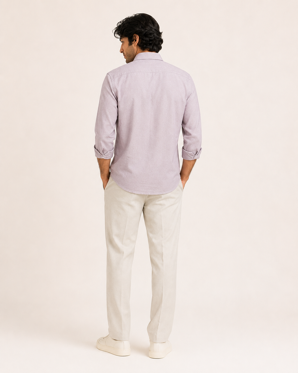 Raciouse Lavender Linen Shirt