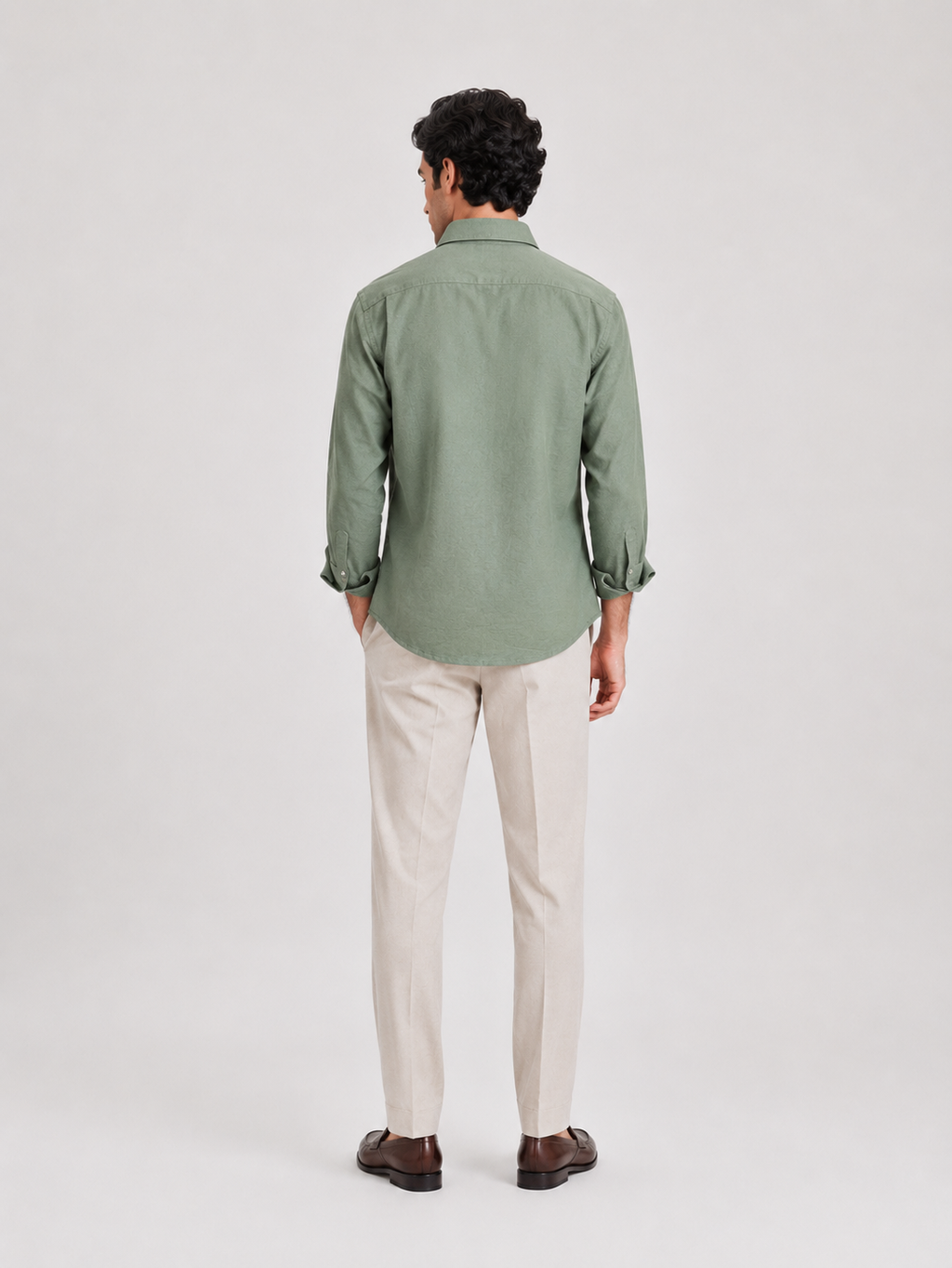 Raciouse Green Linen Shirt