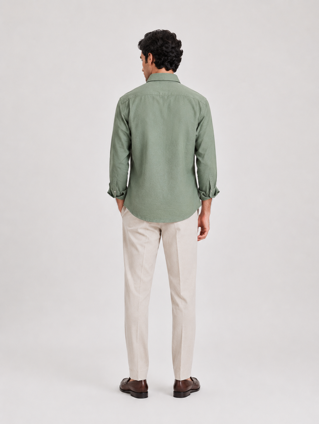 Raciouse Green Linen Shirt