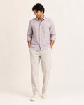 Raciouse Lavender Linen Shirt