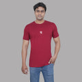 Classic Fit Maroon Round Neck Tee